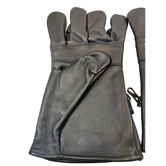 Motorcycle Gloves Black Leather Size 6, Very Nice Condition. - Picture 4 of 11